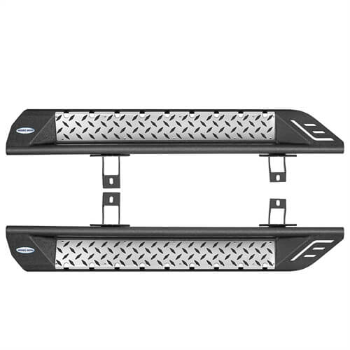 Load image into Gallery viewer, Wheel To Wheel Running Boards 4x4 Jeep Parts For 2018-2023 Jeep Wrangler JL 2-Door - Hooke Road b3051 19
