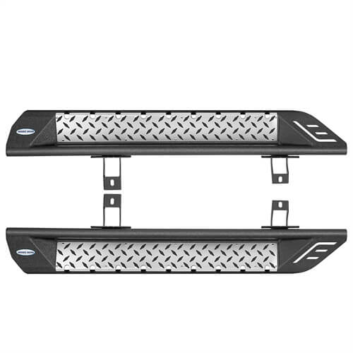 Wheel To Wheel Running Boards 4x4 Jeep Parts For 2018-2023 Jeep Wrangler JL 2-Door - Hooke Road b3051 19