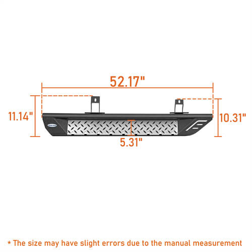 Load image into Gallery viewer, Wheel To Wheel Running Boards 4x4 Jeep Parts For 2018-2023 Jeep Wrangler JL 2-Door - Hooke Road b3051 22

