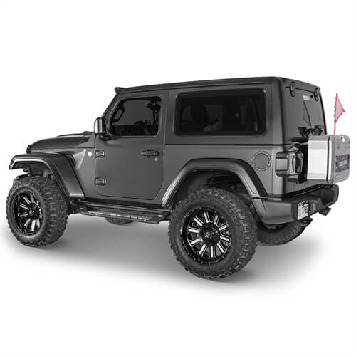 Load image into Gallery viewer, Wheel To Wheel Running Boards 4x4 Jeep Parts For 2018-2023 Jeep Wrangler JL 2-Door - Hooke Road b3051 6

