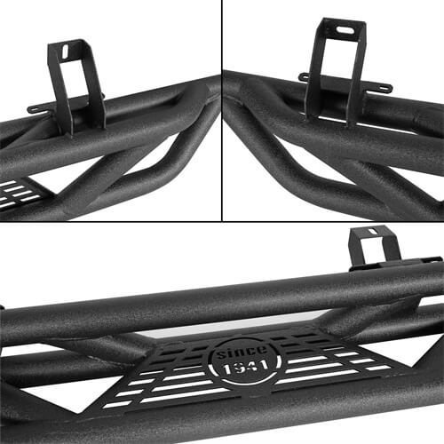 18-23 Jeep Wrangler JL Wheel To Wheel Running Boards 4x4 Jeep Parts For 2-Door - Hooke Road b3050 10