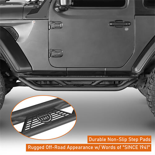 Load image into Gallery viewer, 18-23 Jeep Wrangler JL Wheel To Wheel Running Boards 4x4 Jeep Parts For 2-Door - Hooke Road b3050 14
