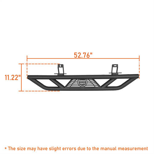 18-23 Jeep Wrangler JL Wheel To Wheel Running Boards 4x4 Jeep Parts For 2-Door - Hooke Road b3050 23