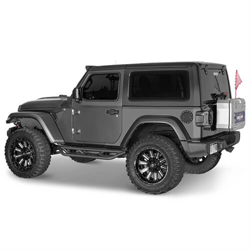 18-23 Jeep Wrangler JL Wheel To Wheel Running Boards 4x4 Jeep Parts For 2-Door - Hooke Road b3050 6