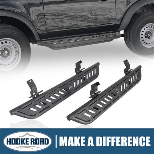 Load image into Gallery viewer, Wheel To Wheel Running Boards Side Steps For 2021-2023 Ford Bronco 2-Door - Hooke Road b8926s 1
