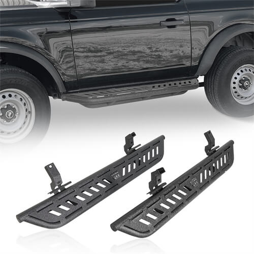 Load image into Gallery viewer, Wheel To Wheel Running Boards Side Steps For 2021-2023 Ford Bronco 2-Door - Hooke Road b8926s 2
