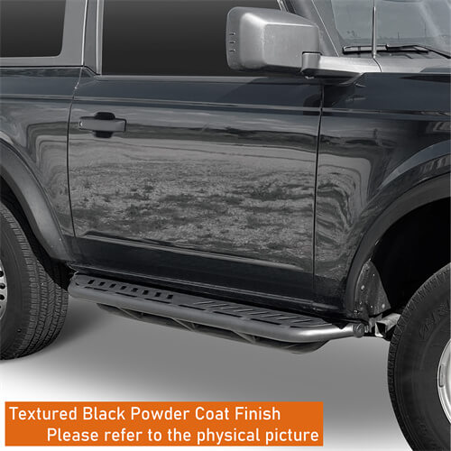 Wheel To Wheel Running Boards Side Steps For 2021-2023 Ford Bronco 2-Door - Hooke Road b8926s 5