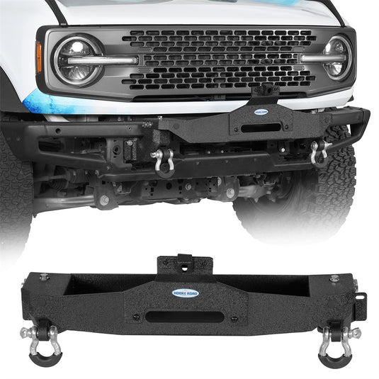 Winch Plate Mount for 2021-2026 Ford Bronco Steel Modular Bumper Hooke Road b8958s 1
