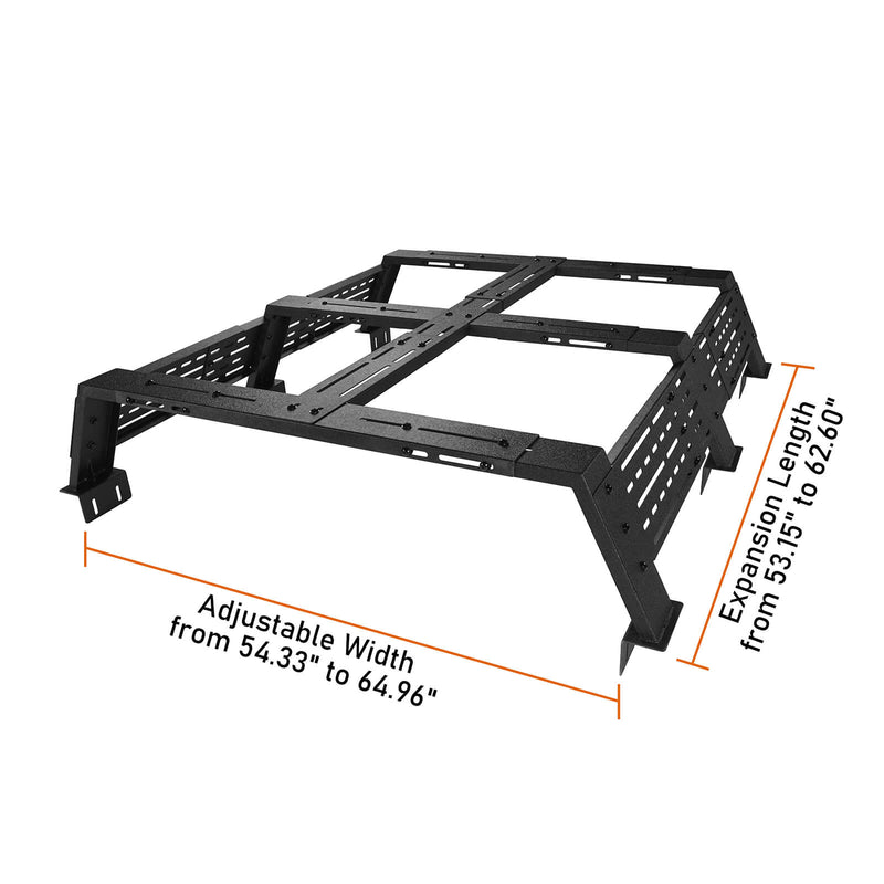 Load image into Gallery viewer, 12.2&quot; High Overland Bed Rack Fits Toyota Tacoma &amp; Tundra - Hooke Road b9907s 18
