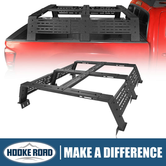 12.2" High Overland Bed Rack Fits Toyota Tacoma & Tundra - Hooke Road b9907s 1