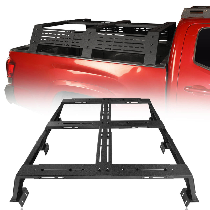 Load image into Gallery viewer, 12.2&quot; High Overland Bed Rack Fits Toyota Tacoma &amp; Tundra - Hooke Road b9907s 2
