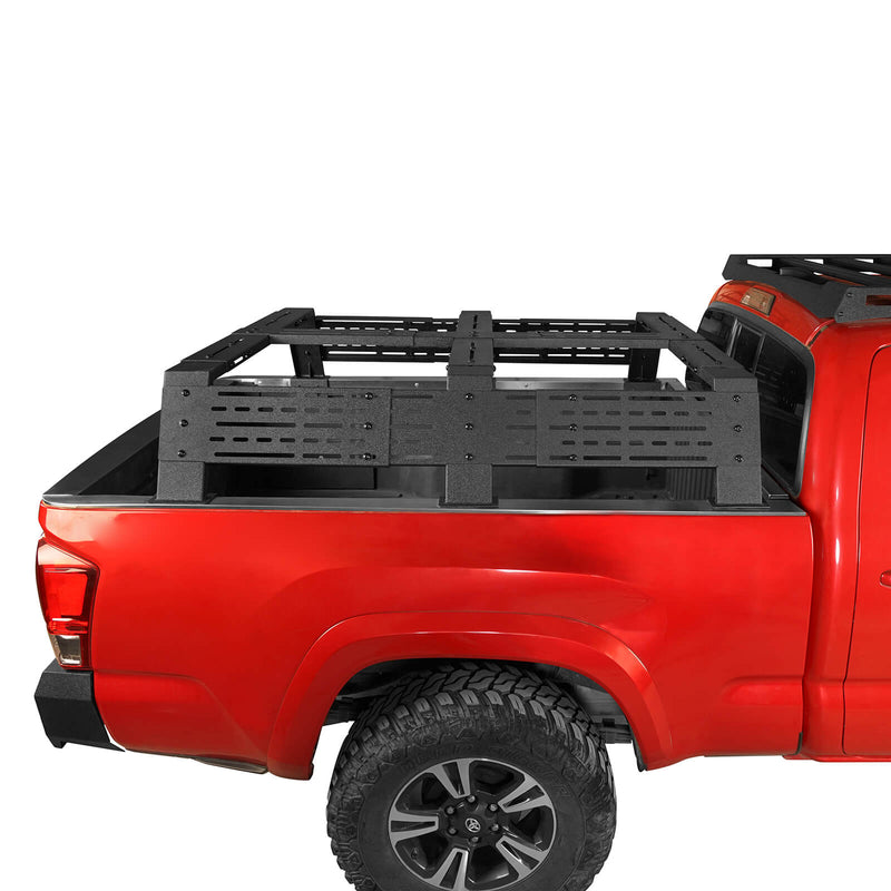 Load image into Gallery viewer, 12.2&quot; High Overland Bed Rack Fits Toyota Tacoma &amp; Tundra - Hooke Road b9907s 4
