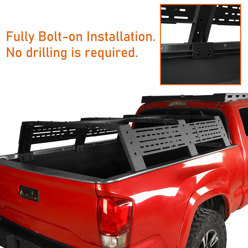 Load image into Gallery viewer, 12.2&quot; High Overland Bed Rack Fits Toyota Tacoma &amp; Tundra - Hooke Road b9907s 6
