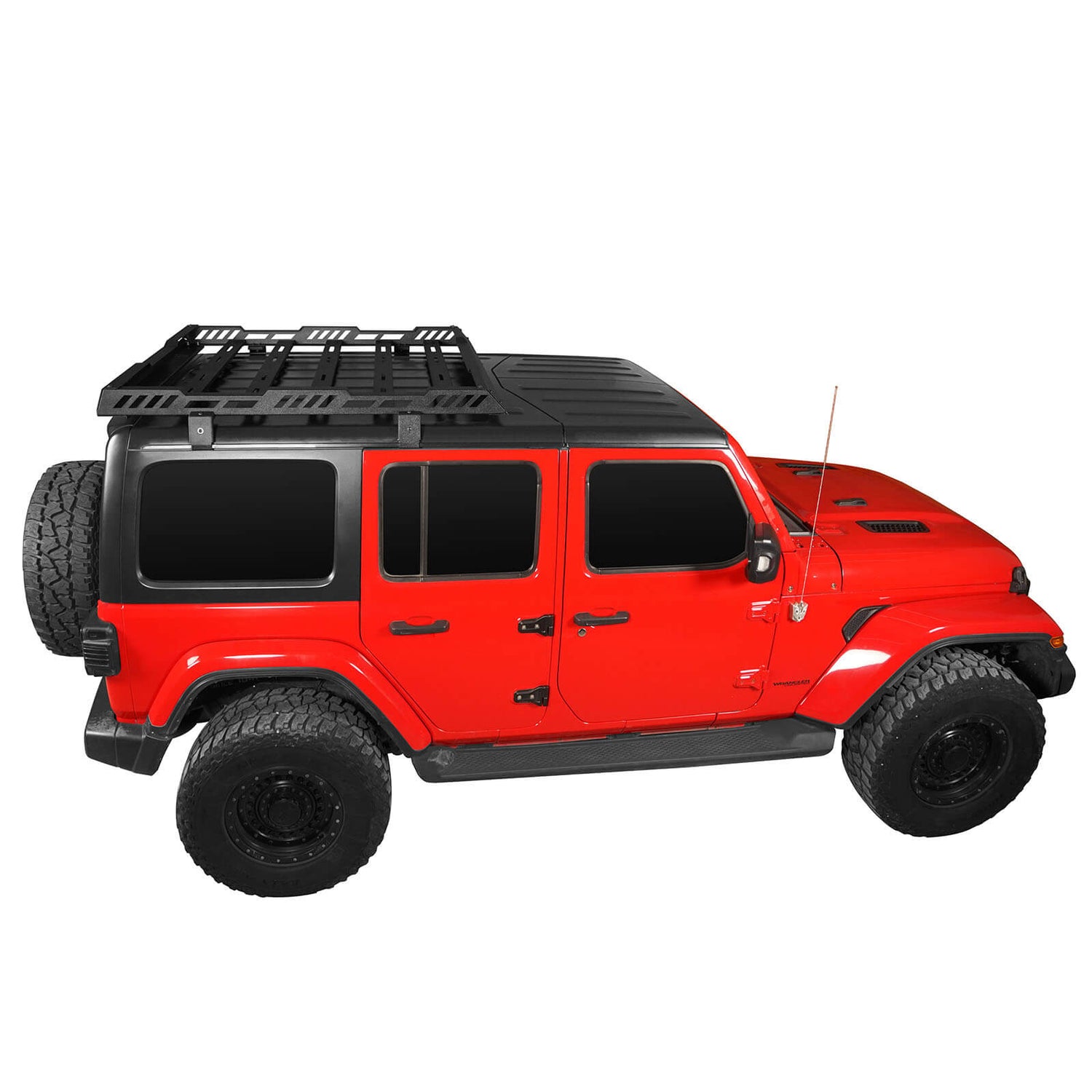 54-Inch Universal Roof Rack Cross Bars For Chevy Silverado 1500/2500/3500 – Black Steel