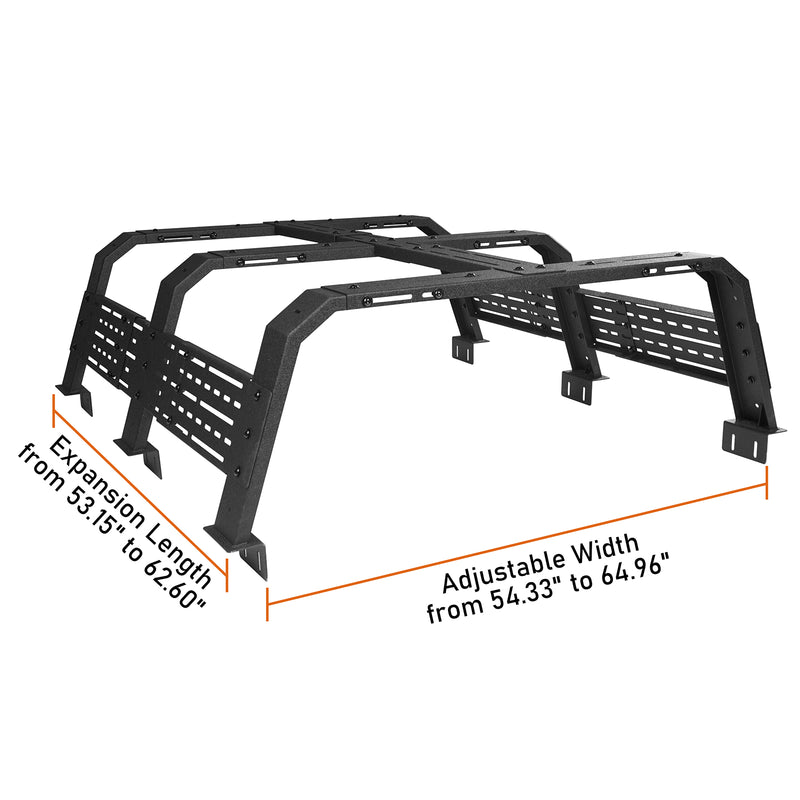 Load image into Gallery viewer, 18.8&quot; High Overland Bed Rack Fits Toyota Tacoma &amp; Tundra - Hooke Road b9905s 16
