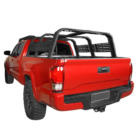 18.8" High Overland Bed Rack Fits Toyota Tacoma & Tundra - Hooke Road b9905s 4