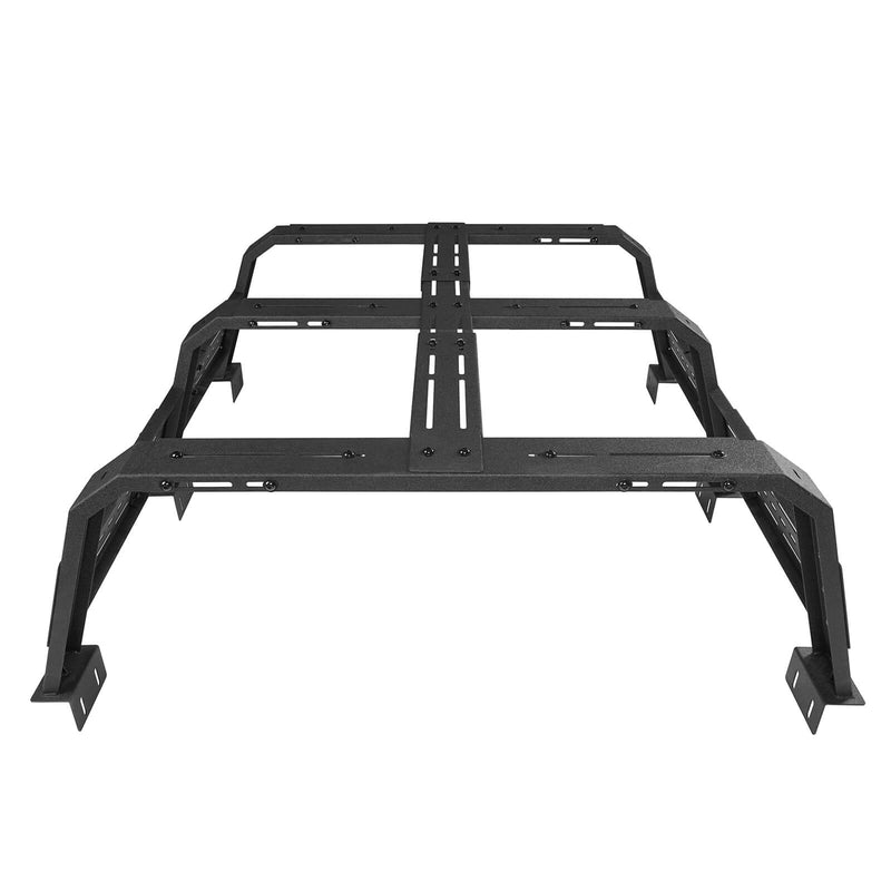 Load image into Gallery viewer, Hooke Road 18.8&quot; High Overland Bed Rack Compatible with Jeep Gladiator JT w/ Factory Bed Rails 20-23 Toyota Tacoma(5&#39; Bed) 05-23 BXG.9901-S 16
