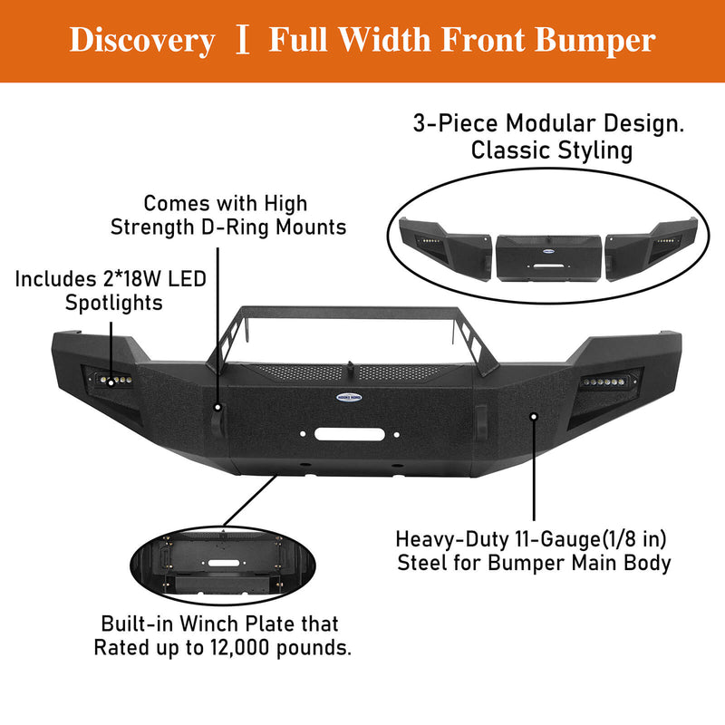 Load image into Gallery viewer, 2003-2005 Dodge Ram 2500 Discovery Ⅰ Front Bumper w/Winch Plate BXG.6464 10
