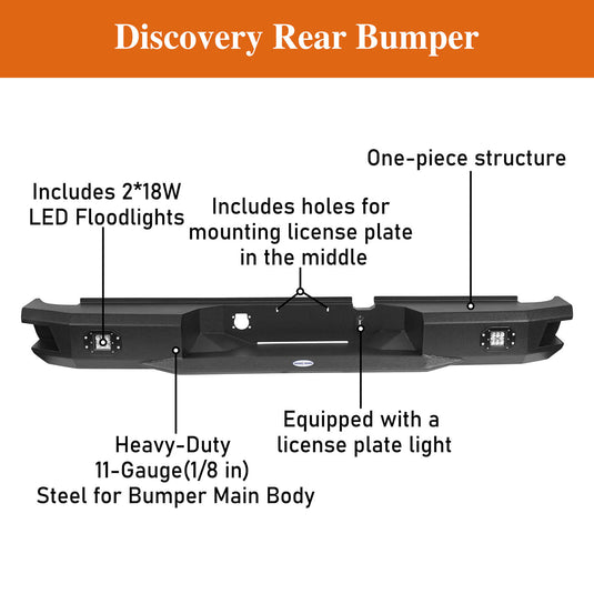 2003-2005 Ram 2500 Discovery Steel Rear Bumper  Replacement BXG.6462 8