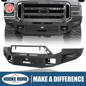 2005-2007 Ford F-250 Discovery Ⅰ Offroad Front Bumper w/ Winch Plate BXG.8502 1