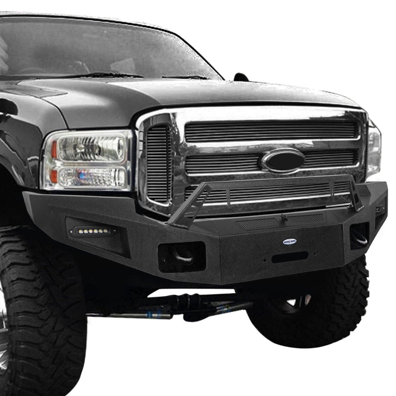 Load image into Gallery viewer, 2005-2007 Ford F-250 Discovery Ⅰ Offroad Front Bumper w/ Winch Plate BXG.8502 3
