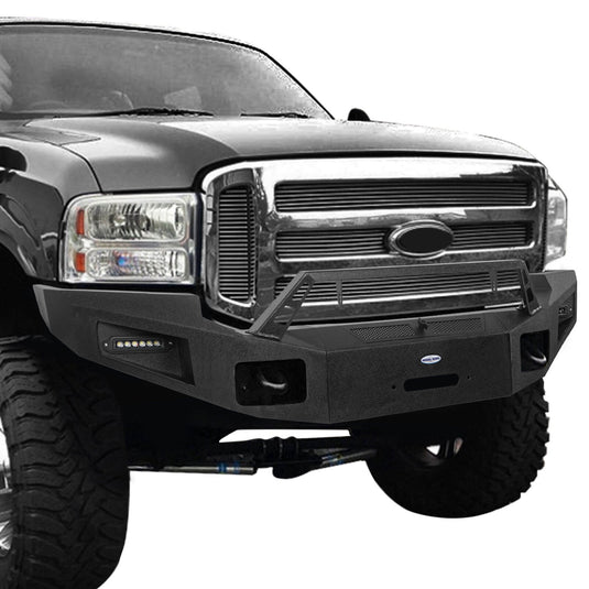 2005-2007 Ford F-250 Discovery Ⅰ Offroad Front Bumper w/ Winch Plate BXG.8502 3
