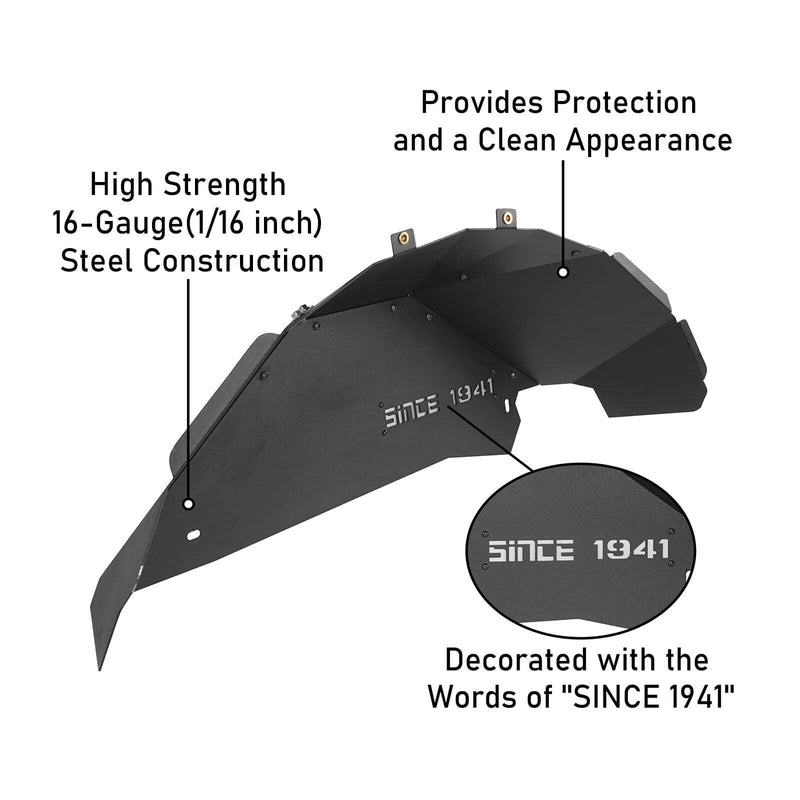 Load image into Gallery viewer, 2007-2018 Jeep Wrangler JK “SINCE 1941” Rear Wheel Well Liners BXG.2068-S 8
