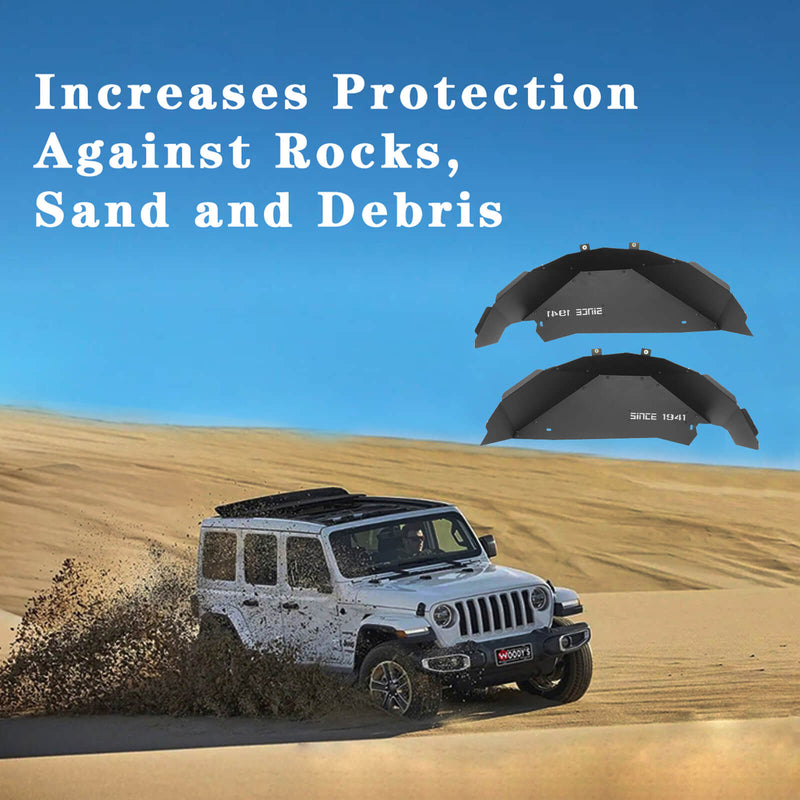 Load image into Gallery viewer, 2007-2018 Jeep Wrangler JK “SINCE 1941” Rear Wheel Well Liners BXG.2068-S 9

