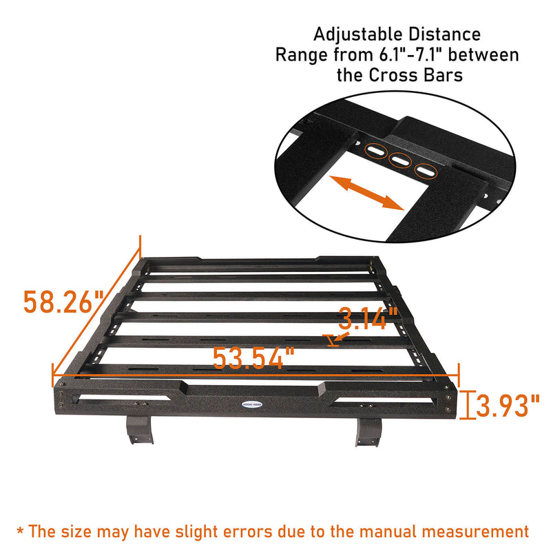 Load image into Gallery viewer, Cargo Roof Rack for 2007-2018 Jeep Wrangler JK 4-Door  BXG.2071-S 9
