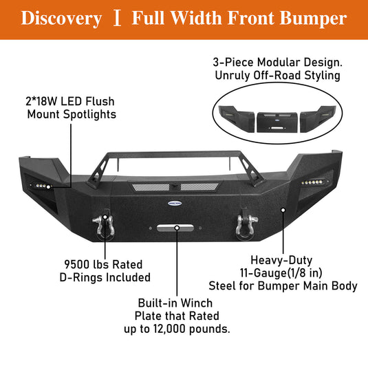 2011-2016 Ford-250 Offroad Discovery Ⅰ Front Bumper Guard Protector BXG.8520 11