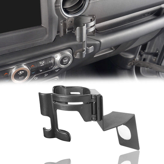 Hooke Road Drink Cup Holder Phone Mount Bracket for Jeep Wrangler JL 2018-2019 MMR1824 Jeep JK Accessories 2