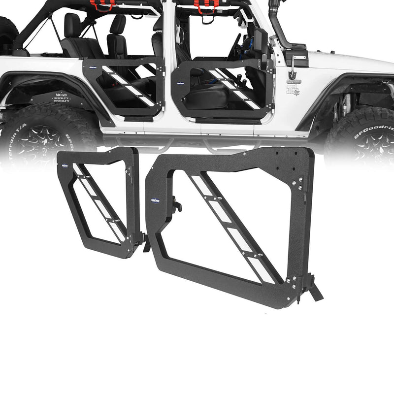 Load image into Gallery viewer, Hooke Road Trail Doors Half Doors w/Mirrors(07-18 Jeep Wrangler JK 4-Door)
