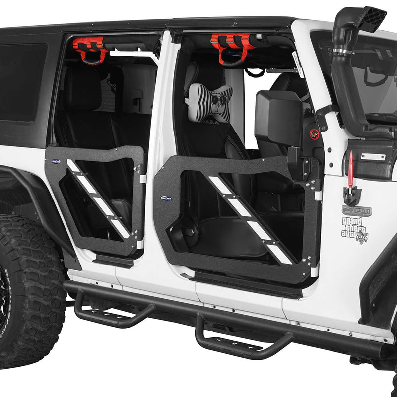 Load image into Gallery viewer, Hooke Road Trail Doors Half Doors w/Mirrors(07-18 Jeep Wrangler JK 4-Door)
