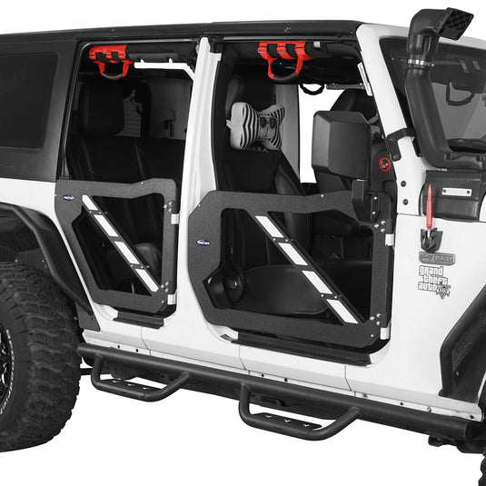 Hooke Road Trail Doors Half Doors w/Mirrors(07-18 Jeep Wrangler JK 4-Door)