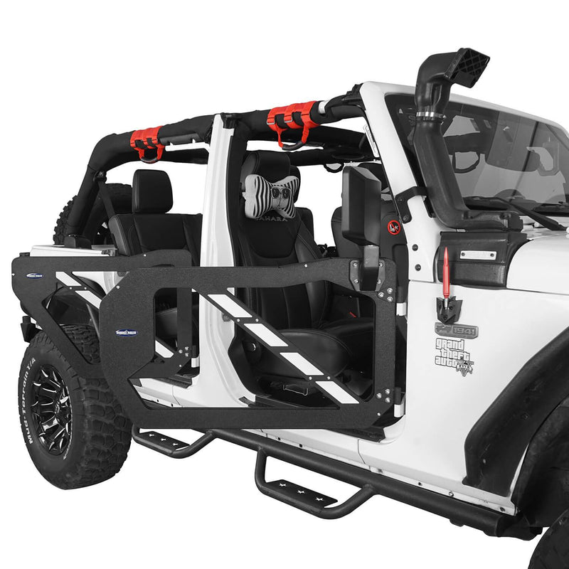 Load image into Gallery viewer, Hooke Road Trail Doors Half Doors w/Mirrors(07-18 Jeep Wrangler JK 4-Door)
