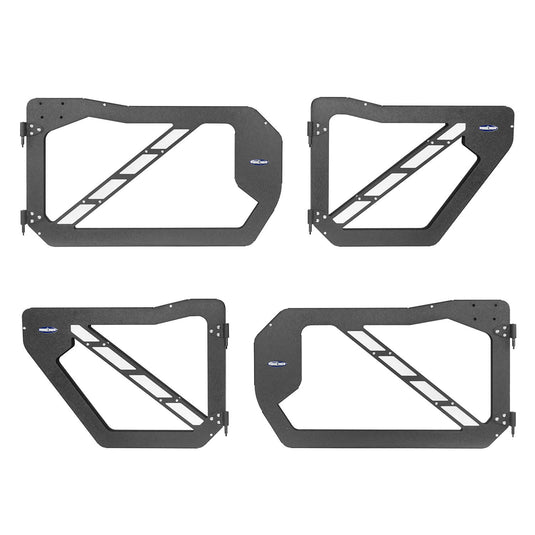 Hooke Road Trail Doors Half Doors w/Mirrors(07-18 Jeep Wrangler JK 4-Door)