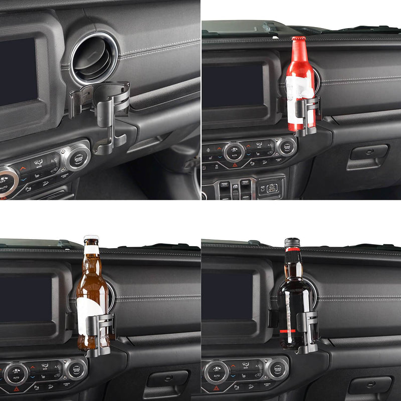 CheroCar Drink Cup Holder Phone Mount Rack For Jeep Wrangler TJ 1997-2006 – Adjustable