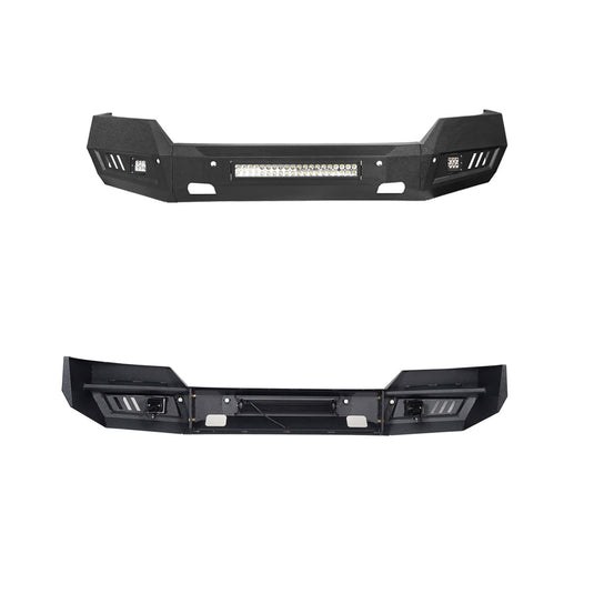 Hooke Road Chevrolet Front Bumper & Rear Bumper Combo(16-18 Chevy Silverado 1500)