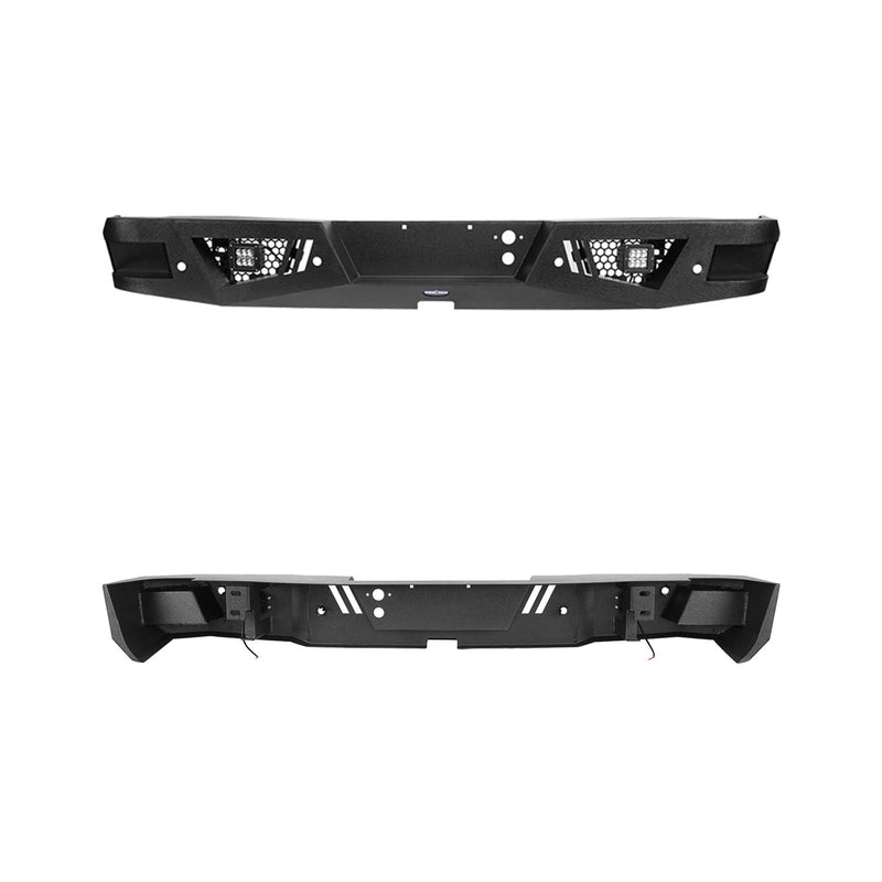 Load image into Gallery viewer, Silverado Front Bumper &amp; Rear Bumper Combo w/LED Lights For Chevy Silverado 1500 - Hooke Road
