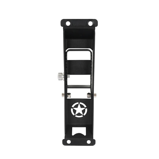 Hooke Road Opar Five Star Matte Black Metal Folding Door Hinge Steps for 2007-2018 Jeep Wrangler JK u-Box 4