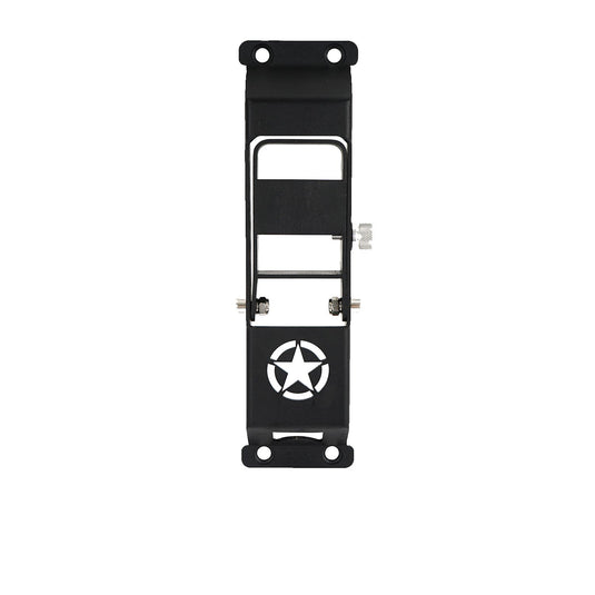 Hooke Road Star Matte Black Metal Folding Door Hinge Steps(07-18 Jeep Wrangler JK)