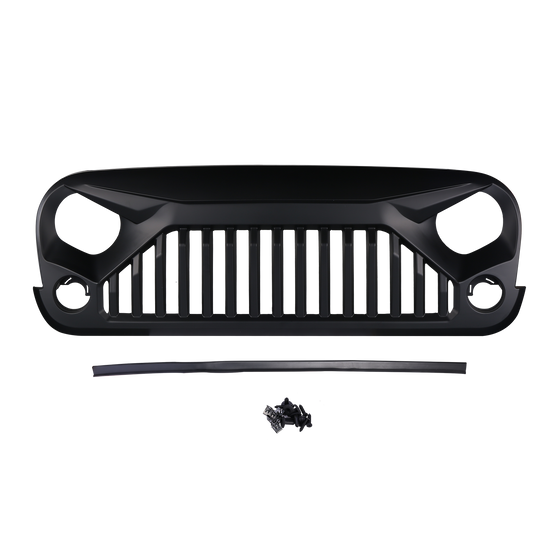 Hooke Road Opar Front Gladiator Grille Vander Grill for 2007-2018 Jeep Wrangler JK u-Box 3