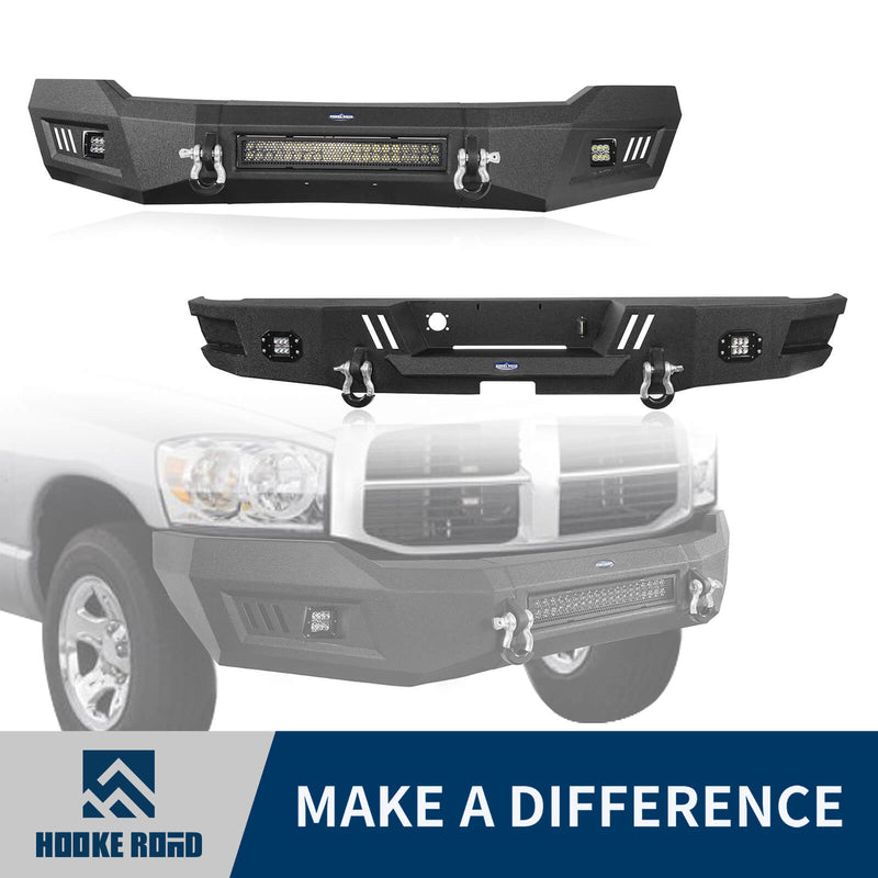 Load image into Gallery viewer, Hooke Road Ram 1500 Front &amp; Rear Bumper Combo(06-08 Ram 1500)
