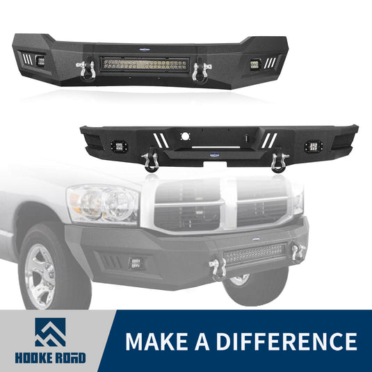 Hooke Road Ram 1500 Front & Rear Bumper Combo(06-08 Ram 1500)