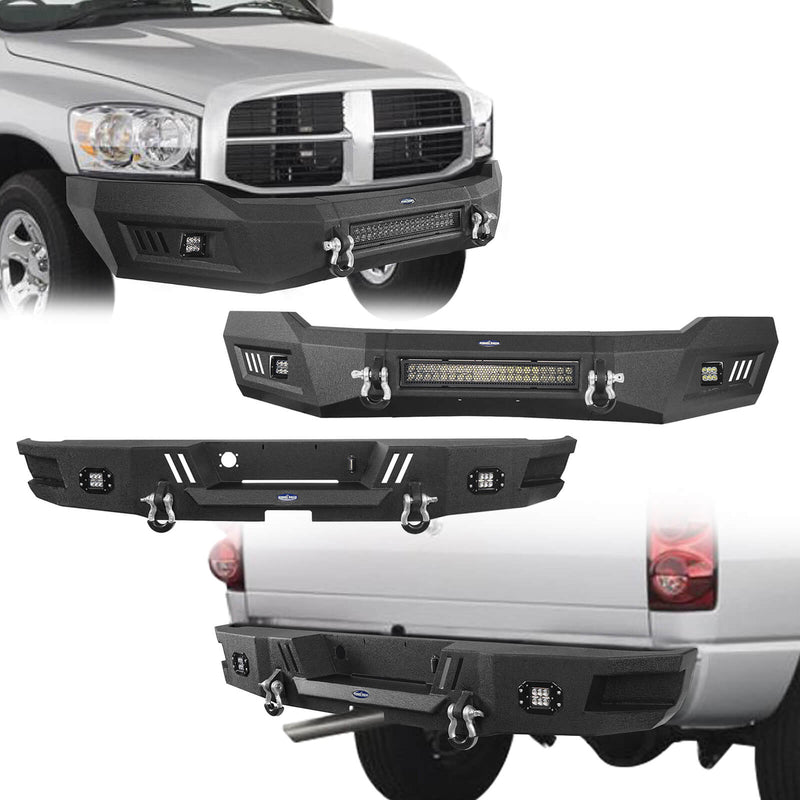 Load image into Gallery viewer, Hooke Road Ram 1500 Front &amp; Rear Bumper Combo(06-08 Ram 1500)
