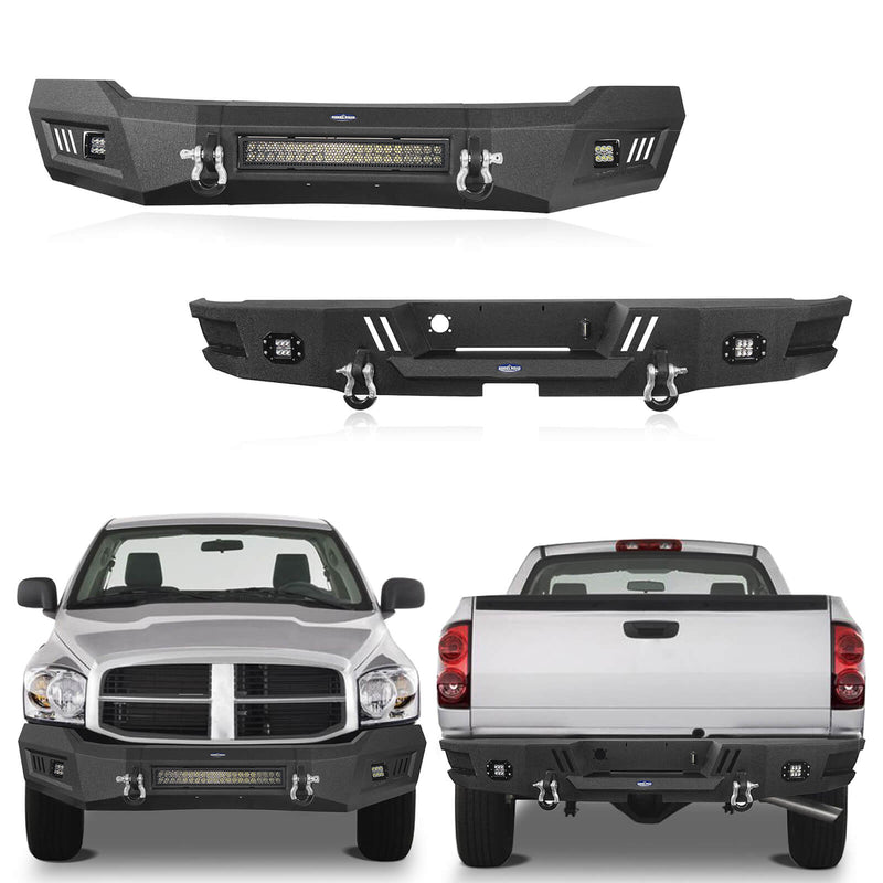 Load image into Gallery viewer, Hooke Road Ram 1500 Front &amp; Rear Bumper Combo(06-08 Ram 1500)
