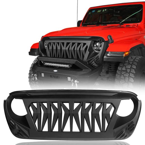 HookeRoad Jeep Wrangler Grille Replacement for Wrangler 2018-2024