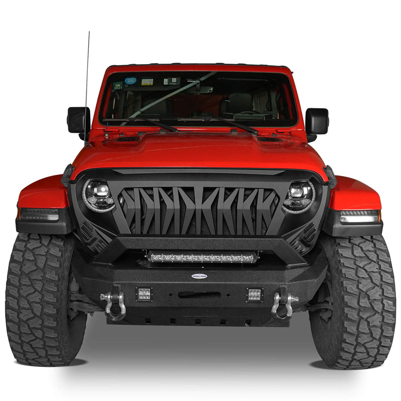 Load image into Gallery viewer, Hooke Road Jeep Wrangler Grille Replacement for Wrangler 2018-2021 JL and 2020-2021 Gladiator JT  Jeep Wrangler Grill 2021 - Hooke Road-4
