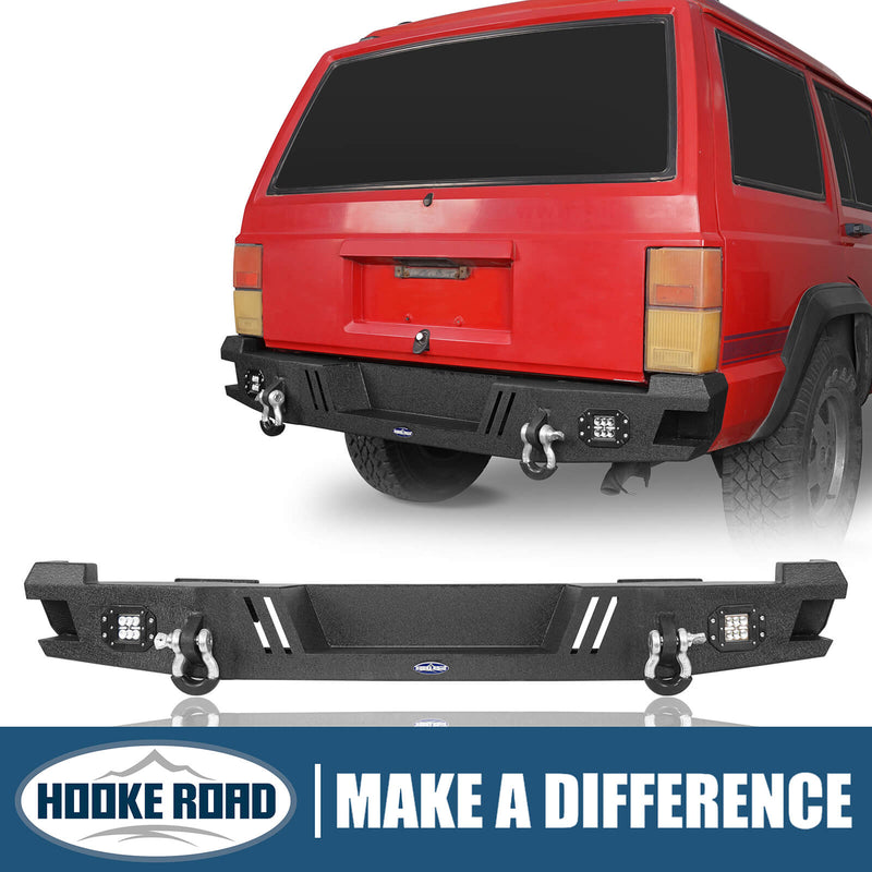 Load image into Gallery viewer, Jeep Cherokee XJ Rear Bumper XJ Rear Bumper with LED Floodlights for Jeep Cherokee BXG9031 1
