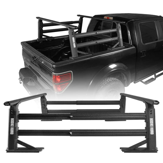 HookeRoad Truck Bed Cargo Rack Truck Ladder Rack for Most Commom Truck w/o Factory Utility Tracks  2